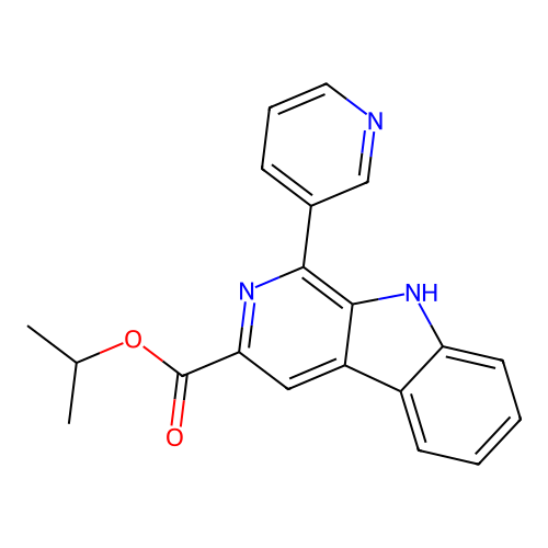 9H-Pyrido(3,4-b)indole-3-carboxylic acid, 1-(3-pyridinyl)-, 1-methylethyl ester structure