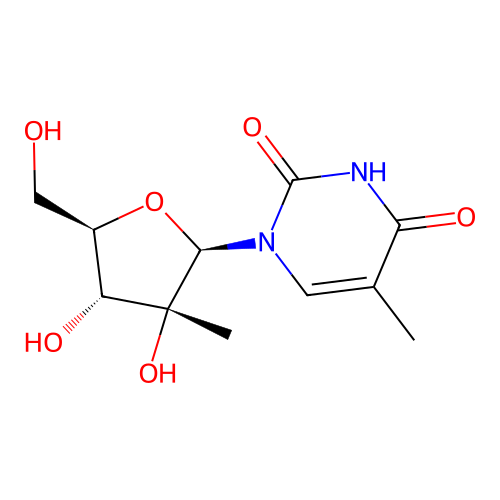 2'-c-methylthymidine structure