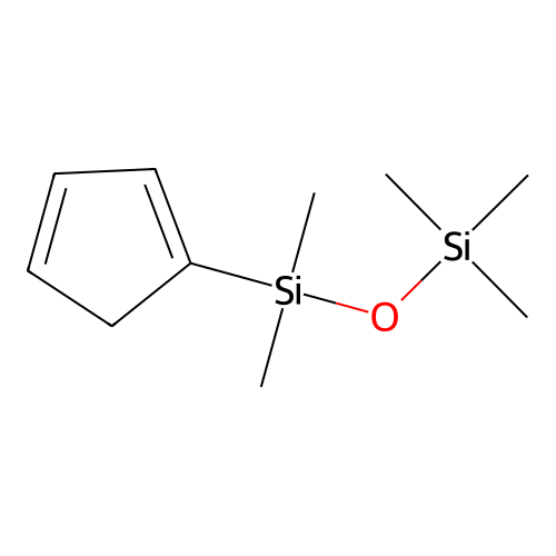 1-(Cyclopenta-1,3-dien-1-yl)-1,1,3,3,3-pentamethyldisiloxane structure