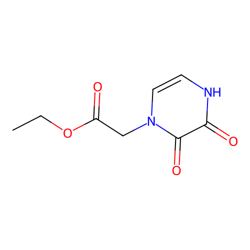 Ethyl 2-(3-hydroxy-2-oxopyrazin-1(2H)-yl)acetate structure