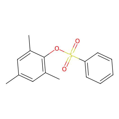 Mesityl benzenesulfonate structure