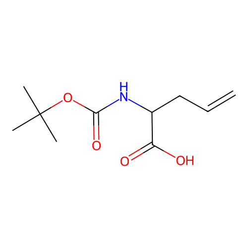 2-{[(Tert-butoxy)carbonyl]amino}pent-4-enoic acid structure