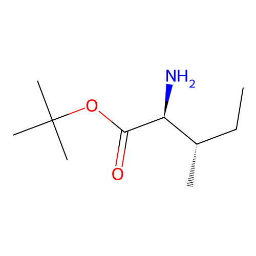 L-Isoleucine, 1,1-dimethylethyl ester structure