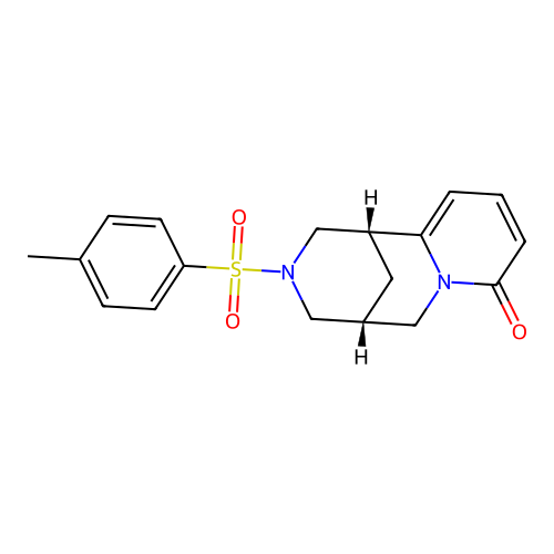(1R,5R)-3-tosyl-3,4,5,6-tetrahydro-1H-1,5-methanopyrido[1,2-a][1,5]diazocin-8(2H)-one structure