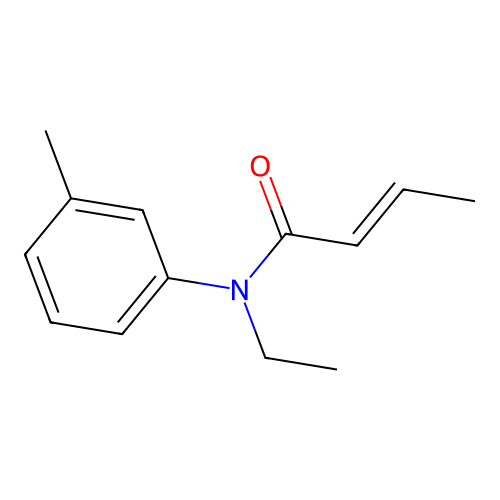 N-Ethyl-N-(m-tolyl)but-2-enamide structure