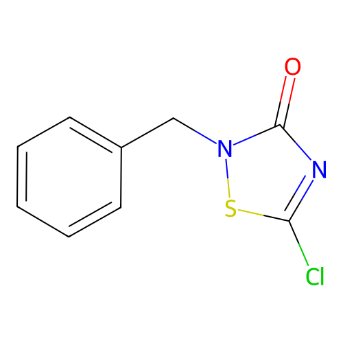 2-Benzyl-5-chloro-1,2,4-thiadiazol-3-one structure