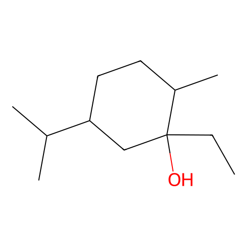 1-Ethyl-2-methyl-5-propan-2-ylcyclohexan-1-ol structure
