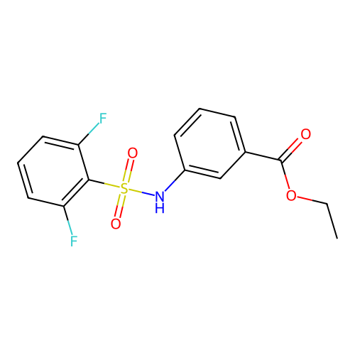 Ethyl 3-{[(2,6-difluorophenyl)sulfonyl]amino}benzoate structure