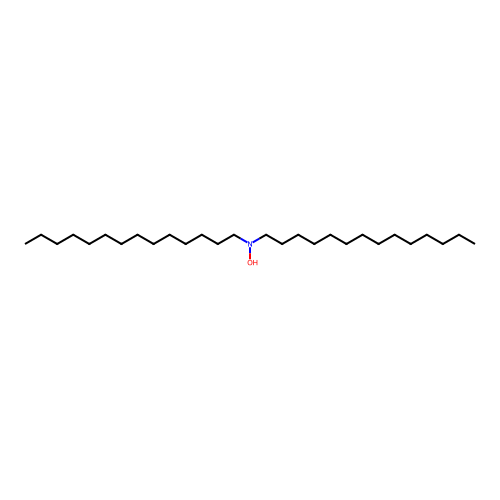 N,N-ditetradecylhydroxylamine structure