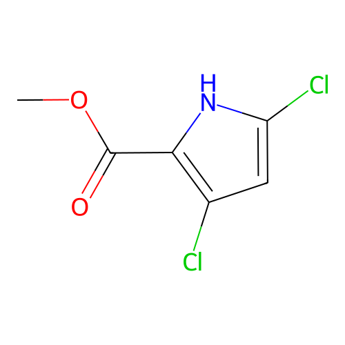 Methyl 3,5-dichloro-1H-pyrrole-2-carboxylate structure