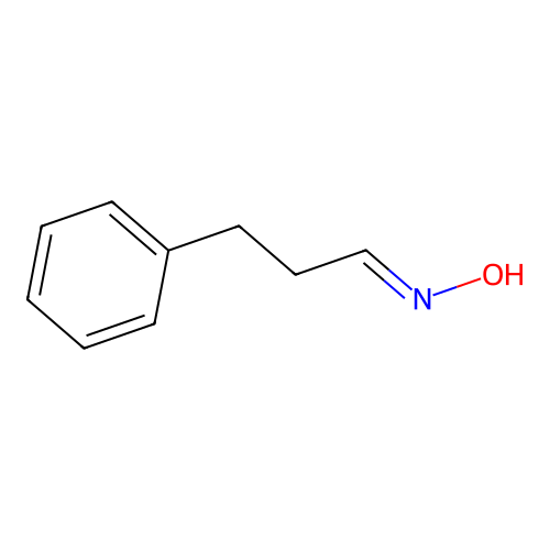 3-Phenylpropionaldoxime structure