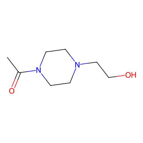 1-Acetyl-4-(2-hydroxyethyl)piperazine structure