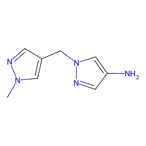 1-((1-Methyl-1H-pyrazol-4-yl)methyl)-1H-pyrazol-4-amine structure