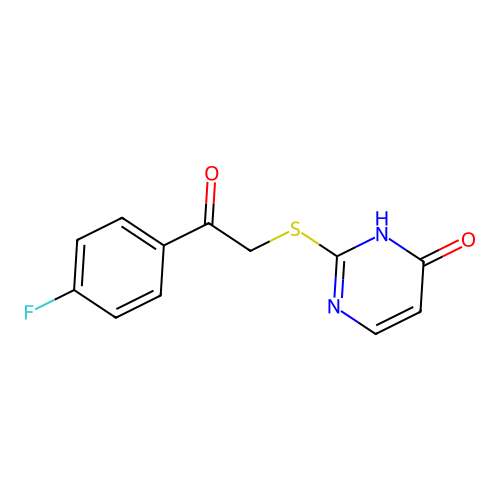 1-(4-Fluorophenyl)-2-[(4-hydroxypyrimidin-2-yl)sulfanyl]ethanone structure