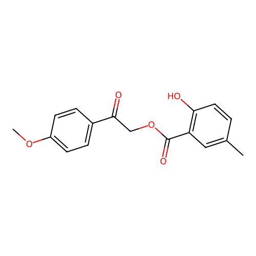 2-(4-Methoxyphenyl)-2-oxoethyl 2-hydroxy-5-methylbenzoate structure