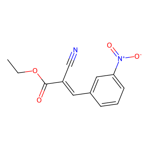Ethyl 2-cyano-3-(3-nitrophenyl)acrylate structure