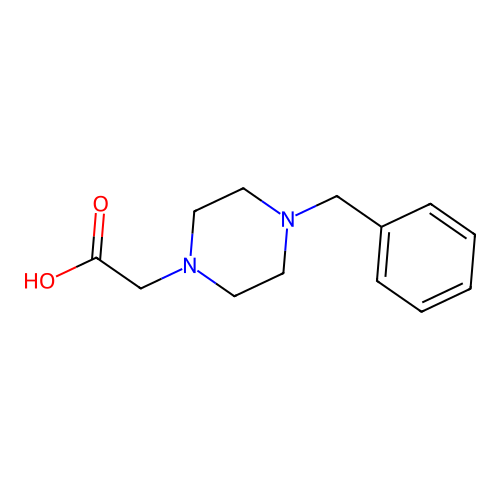 (4-Benzyl-piperazin-1-yl)-acetic acid structure