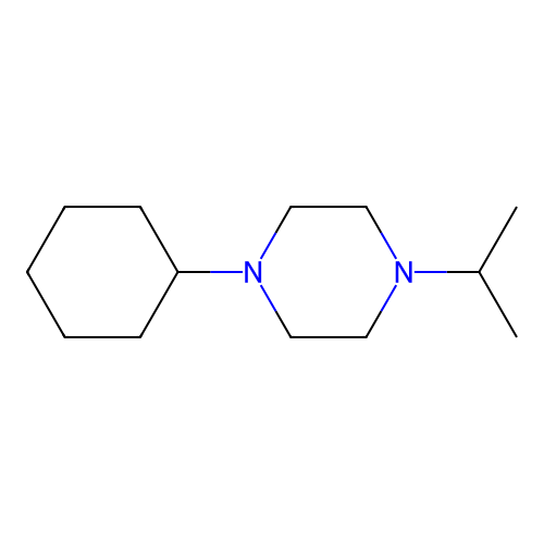 1-Cyclohexyl-4-(propan-2-yl)piperazine structure