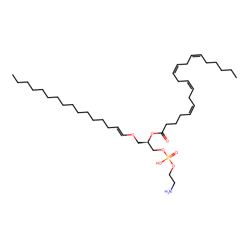 1-Palmitoyl-2-arachidonoyl plasmalogen phosphatidylethanolamine structure