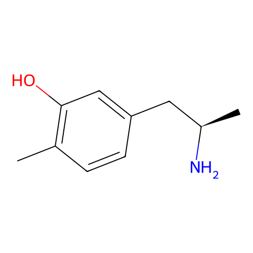 5-[(2R)-2-aminopropyl]-2-methylphenol structure