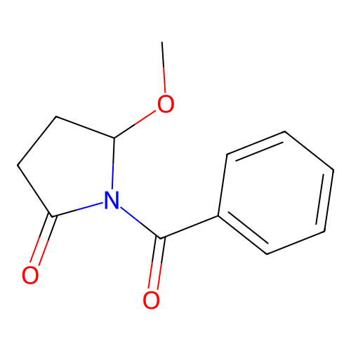 1-Benzoyl-5-methoxypyrrolidin-2-one structure