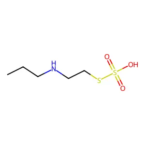 Ethanethiol, 2-propylamino-, hydrogen sulfate (ester) structure