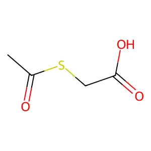 2-(乙酰硫基)乙酸 structure