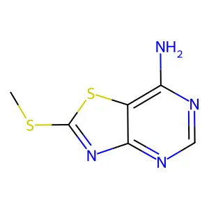 2-(甲硫基)噻唑并[4,5-d]嘧啶-7-胺 structure