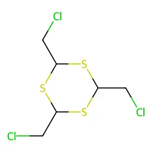 2,4,6-Tris(chloromethyl)-1,3,5-trithiane structure