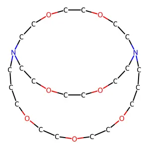 5,8,11,18,21,26,29-Heptaoxa-1,15-diazabicyclo[13.8.8]hentriacontane structure