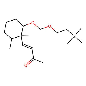 4-[1,2-Dimethyl-6-(2-trimethylsilylethoxymethoxy)cyclohexyl]but-3-en-2-one structure