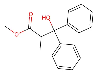 Methyl 3-hydroxy-2-methyl-3,3-diphenylpropanoate structure