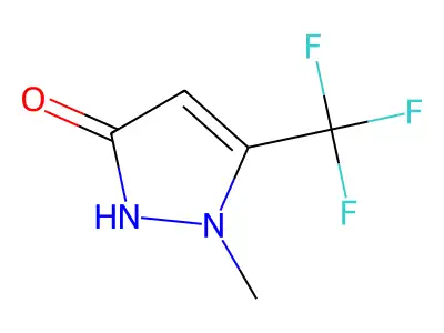 1-methyl-5-(trifluoromethyl)-1H-pyrazol-3-ol structure
