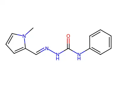 2-[(1-Methyl-1H-pyrrol-2-yl)methylidene]-N-phenylhydrazine-1-carboxamide structure