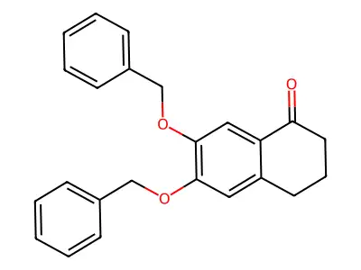 1(2H)-Naphthalenone, 3,4-dihydro-6,7-bis(phenylmethoxy)- structure