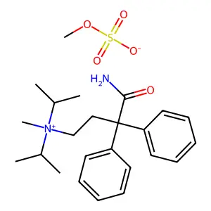 Ammonium, (3-carbamoyl-3,3-diphenylpropyl)diisopropylmethyl-, methyl sulfate structure