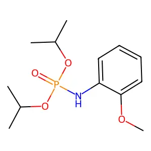 Diisopropyl 2-methoxyphenylaminophosphate structure