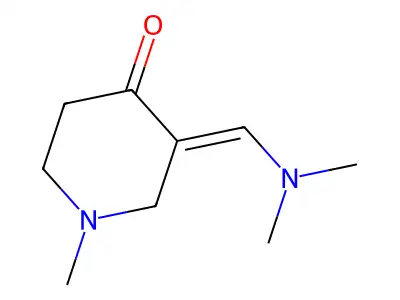 3-(Dimethylaminomethylidene)-1-methylpiperidin-4-one structure
