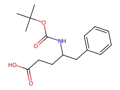 4-tert-Butoxycarbonylamino-5-phenyl-pentanoic acid structure