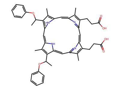Hematoporphyrin diphenyl ether structure