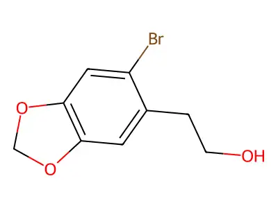 2-(6-Bromo-1,3-benzodioxol-5-yl)ethanol structure