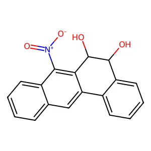 Benz(a)anthracene-5,6-diol, 5,6-dihydro-7-nitro-, cis- structure