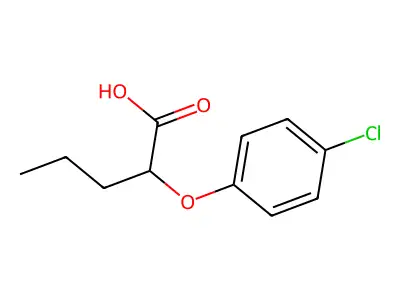 2-(4-chlorophenoxy)pentanoic Acid structure