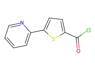 5-(2-Pyridinyl)-2-thiophenecarbonyl chloride structure