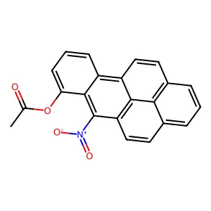 (6-Nitrobenzo[a]pyren-7-yl) acetate structure