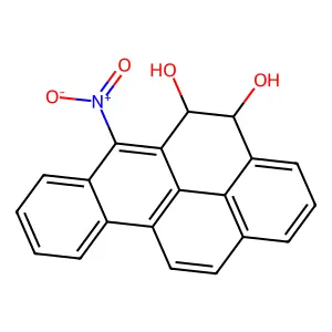 Benzo(a)pyrene-4,5-diol, 4,5-dihydro-6-nitro-, cis- structure