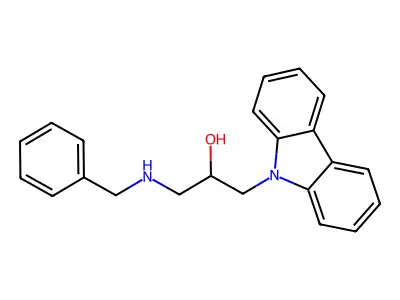 1-(Benzylamino)-3-carbazol-9-ylpropan-2-ol structure