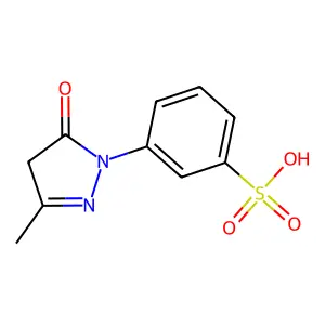 3-(3-Methyl-5-oxo-4,5-dihydro-1H-pyrazol-1-yl)benzenesulfonic acid structure