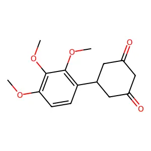 5-(2,3,4-Trimethoxyphenyl)cyclohexane-1,3-dione structure