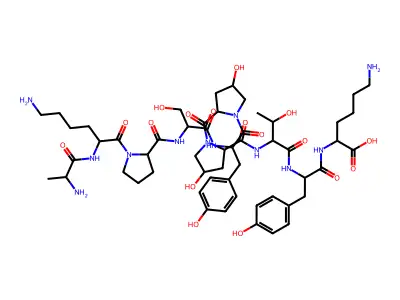 Ala-Lys-Pro-Ser-Tyr-Hyp-Hyp-Thr-Tyr-Lys structure
